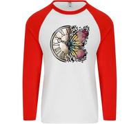 Farfalla Orologio Uomo L/S Baseball T-Shirt