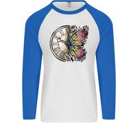 Farfalla Orologio Uomo L/S Baseball T-Shirt