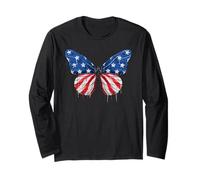 Farfalla patriottica, 4 luglio, bandiera americana Maglia a Manica
