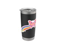 Farfalla per bambine e ragazze, per tutte le età, grafica carina Kawaii Bicchiere termico in acciaio inox doppia parete