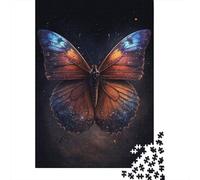 Farfalla Puzzle 1000 Pezzi Carta Adulti Stile Notte Misteriosa Artistica Relax Concentrazione Famiglia Arredo Regalo 38x26cm/1000pcs