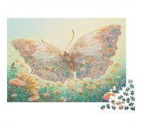 Farfalla Puzzle 1000 Pezzi Farfalla monarca Puzzle Legno Premium Facile Da Comporre Per Adulti Idea Regalo Decorazione Famiglia Giochi Rilassamento E Intelligence Challenge 1000pcs (75x50cm)
