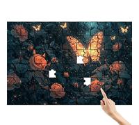 Farfalla Puzzle 1000 Pezzi, Rosa Puzzle Adulti, Giochi Educativi per la Famiglia, Divertimento Colorato Set con Scatola, Giochi Creativi per Regalo Uomo Decorazioni Casa, Regalo Bambina 6 Anni R-8