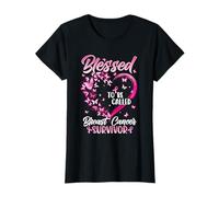 Farfalla Rosa Blessed To Be Callled Cancer Survivor Maglietta