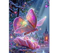 Farfalla rosa sognante Puzzle da 120 pezzi, puzzle per Adulti,120 pezzi Puzzles per Adulti e Bambini, puzzles per Gioco Familiare, Regalo Decorazione Puzzle Intelligente