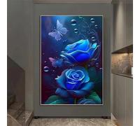 Farfalla Rose Blu Puzzles 1000 Pezzi per Adulti, Challenge Gioco Educativo per adulti, puzzles per Gioco Familiare, Giochi Rilassamento e Intelligence, puzzle 1000 pezzi 75 x 50 cm