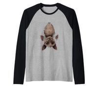 Farfalla sarcastica Divertente dicendo Non Sociale Maglia con Maniche Raglan