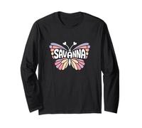 Farfalla Savana - Personalizzato Carino Nome Word Art Maglia a Manica