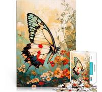 Farfalla sui fiori Puzzle da 2000 pezzi per adulti Giocattoli che creano dipendenza e sfidano l'intelligenza del cervello Decorazione d'arte per la casa 70x100cm