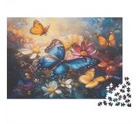 Farfalla Swarm Puzzle Impossibili 1000 Pezzi Fiori colorati Decorazione Per La Casa. Rilassamento E Intelligence Per Adulti E Ragazzi Da 14 Anni 1000pcs (75x50cm)