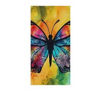 Farfalla Tie Dye Copertura per porta primavera estate da appendere bandiera portico segno all'aperto stagionale vacanza cortile decorazione per porta d'ingresso e portico