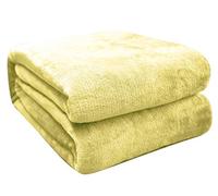 FARFALLAROSSA Coperta in Pile,Coperta Plaid Neonato 70 x 100 cm Giallo, Coperta Per Letto Bambini in Flanella, Super Morbida