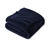 FARFALLAROSSA Coperta Plaid Pile, Coperta Matrimoniale 210 x 240 cm Flanella, Coperta Divano Super Grande Caldo Morbida - Blu