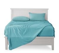 FARFALLAROSSA Lenzuola Singolo Completo, Materiale 100% Puro Cotone, Lenzuola e 1 Federa da Letto, Biancheria da Letto Made In Italy, verde scuro