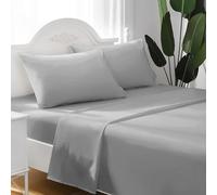 FARFALLAROSSA Lenzuola Singolo Completo, Materiale 100% Puro Cotone, Lenzuola e 1 Federa da Letto, Biancheria da Letto Made In Italy, Grigio Chiaro