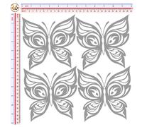 Farfalle adesivi vinile fustellato sticker auto decal batterfly smart 500 4 pz.