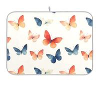 Farfalle Alla Moda Stile Eclettico Piatto Stuoia Asciugatrice Per Il Contatore Della Cucina Asciutto Opaco Per Piatti Contatore Calore Mat 16 x 18