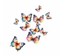Farfalle Colorate, Adesivi Resistenti e Impermeabili con Trasparenza 0%, Fai-da-Te Stacca e Attacca Perfetti per Coprire Segni, Decorazione Murale, Resistenti alle Intemperie per Auto e Altri Progetti