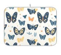 Farfalle Colorate Cuore Piatto di Asciugatura Mat Accessori Contatore Della Cucina Scolapiatti Stuoie Per Il Contatore Della Cucina Resistente Al Calore Mar 16 x 18