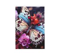 Farfalle colorate sui fiori Bandiera da giardino di benvenuto 2 x 3 Ft Double Sided No Fade House Yard Flags Photo Sfondo Banner per Cortile Portico Prato Decorazione Esterna