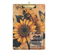 Farfalle e Girasoli Personalizzare consegna Appunti Impermeabile per Calcio Softball Coaching Dimensioni 9 x 12