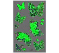 Farfalle Fantasy Kids Tatuaggi temporanei adesivi luminosi per feste di compleanno, regalo di sicurezza per bambini