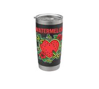 Farfalle giamaicane tropicali con cuore di anguria Bicchiere termico in acciaio inox doppia parete