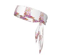 Farfalle Narciso Fiori Stampa One-Pack Tie Fasce Traspirante Atletica Sport Fascia per la testa per uomini e donne