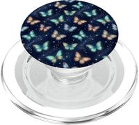 Farfalle Notte Cielo Celeste Natura Spazio Grafico PopSockets PopGrip per MagSafe