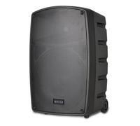 FARFISA | Cassa Acustica Wireless Trolley da 100W con 2 Microfoni Senza Filo, 40x60x36 cm