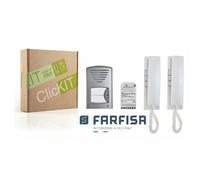 FARFISA KIT 2CKSD+ CITOFONICO BIFAMILIARE TECNOLOGIA CABLAGGIO 1+N NEW VERSION