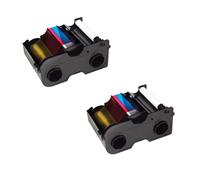 Fargo 45000 Nastri Colorati YMCKO - Confezione da 2