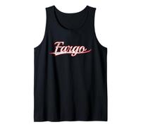 Fargo North Dakota Midwest Vintage Varsity Distressed Canotta