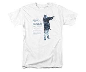 Fargo This Is A True Story T-Shirt Uomo Bianco 100% Cotone Manica Corta