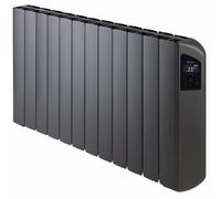 FARHO Victoria WiFi Radiatore Elettrico a Inerzia Fluida 2000W, 12 Elementi in Alluminio. Emettitore Termico a Basso Consumo, Controllo da Smartphone, WiFi Integrato, Antracite