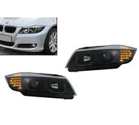 Fari 3D LED per BMW 3 Limousine E90 Touring E91 03.05 al 08.08 LHD Neri