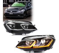 Fari a LED per Volkswagen VW Golf 7 MK7 VII 2013-2017 Indicatori di direzione sequenziali Gruppo lampade anteriori Non si adattano al modello GTI e allo xeno