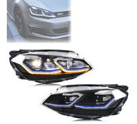 Fari a LED per Volkswagen VW Golf 7 MK7 VII 2013-2017 Indicatori di direzione sequenziali Gruppo lampade anteriori Non si adattano al modello GTI e allo xeno