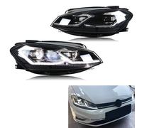 Fari a LED per Volkswagen VW Golf MK7.5 TSI TDI Variante alogena 2017-2020 [non adatto per GTI/GTD/Rline/MK7] Gruppo lampade anteriori