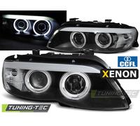 Fari allo xeno Angel Eyes CCFL neri per BMW X5 E53 11.03-06 - LPBMD1