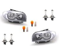 Fari alogeni HSW adatti per BMW Serie 1 E81 E82 E87 E88 07-09 Leu. Imposta L R