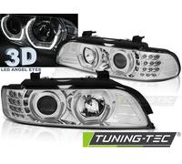 Fari Angel Eyes 3D cromati per BMW E39 09.95-06.03 -LPBM05