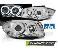 Fari Angel Eyes CCFL cromati per BMW Serie 1 E87/E81/82/88 04-11 - LPBMM5