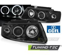 Fari Angel Eyes CCFL neri per VW Passat B5 3B 96-08.00 -LPVWO0