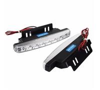 Fari Anteriori 1 Paio Di Luci Di Parcheggio Per Auto Super Luminose 12V 8 LED Bianche Guida DRL Luce Di Marcia Diurna Faro Universale Faro Anteriore