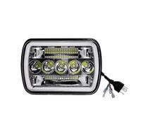 Fari Anteriori 12V 24V 400W 5x7 Pollici Fari A Led 7x6 80000LM Proiettori A Led Hi/Low Indicatori Di Direzione Dot E9 DRL Per Jeep Offroad 4x4 Accessori Faro Anteriore(1 Piece)
