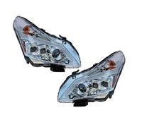 Fari Anteriori 2 Pezzi LED DRL Indicatori Di Direzione Abbaglianti Angel Eye Proiettore Lente Faro Per G25 G37 G35 Q40 2003-2015 Fari Faro Anteriore(D'argento)