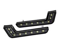 Fari Anteriori 2 Pezzi/set Super LED Per Auto DRL Auto Light LED Luminoso Impermeabile Fendinebbia Luce Di Marcia Diurna Tipo L Con Funzione On/Off Faro Anteriore(Nero)