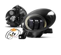 Fari Anteriori 2 X LED Fendinebbia Angel Eye DRL 9006 Fendinebbia Per Auto Lampada Guida Per VW Per Golf Per Jetta 6 Per Tiguan 5N Per Beetle Per EOS Per Caddy Fanale Proiettore(White and White)