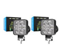 Fari Anteriori 4/2 Pezzi 12-24V 7LED Piccola Piazza LED Luce Da Lavoro Off Road Ausiliaria Modificata Fari Faretti Lampada Spot Per Auto Camion SUV Faro Anteriore(Square 2 Piece)